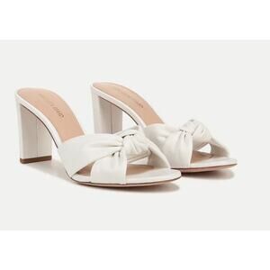 NIB Veronica Beard Women's Ganita Coconut Sandals Mules NIB 350 Sz 8 Whi…